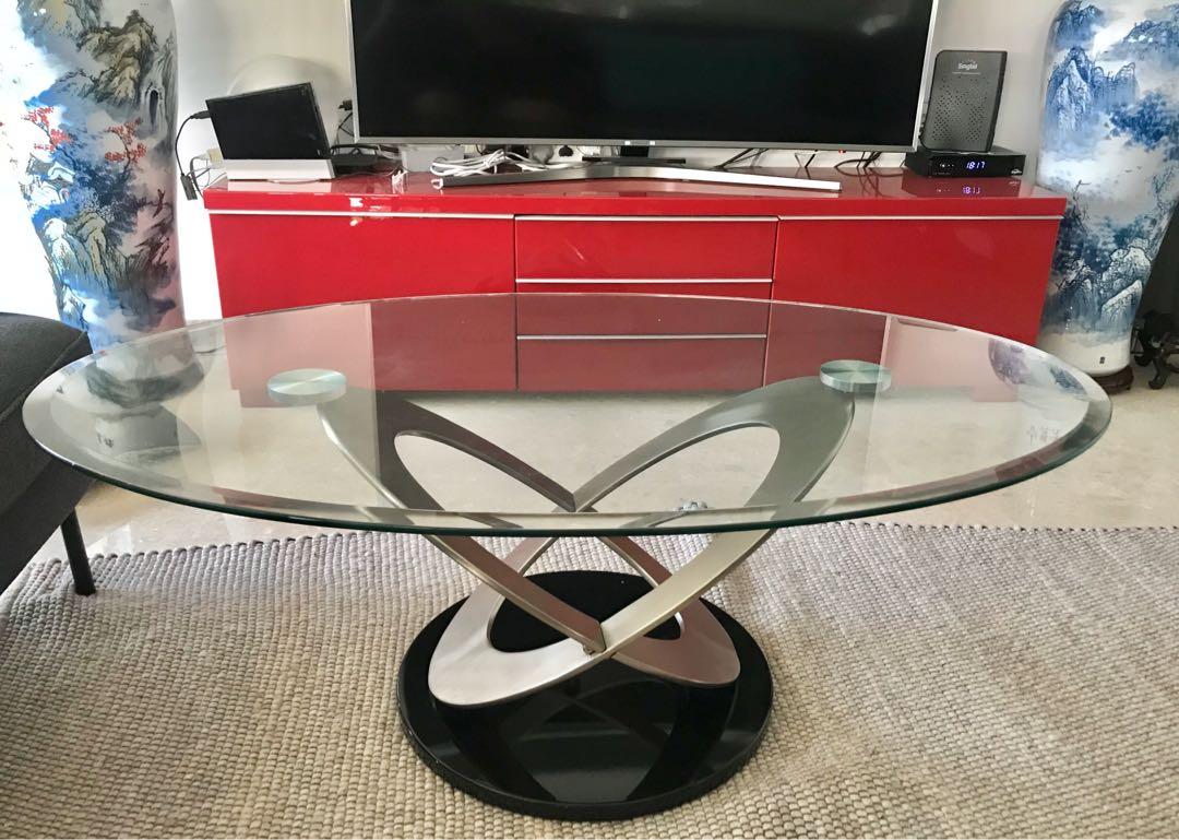 Glass Coffee Table, Furniture & Home Living, Furniture, Tables & Sets