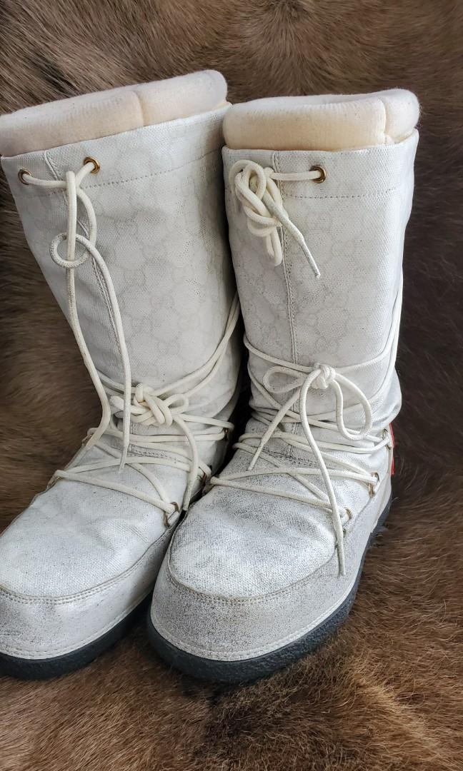 Gucci Winter Moonboots Women s Fashion Shoes on Carousell