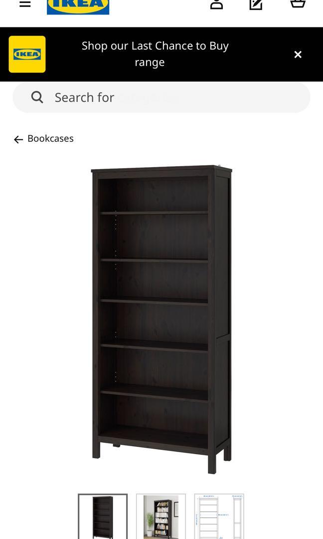 Hemnes Ikea Bookcase, Furniture, Shelves & Drawers on Carousell