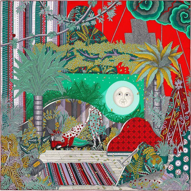Hermes scarf 90cm Acte III Scene I La Clairiere, Luxury, Accessories on  Carousell