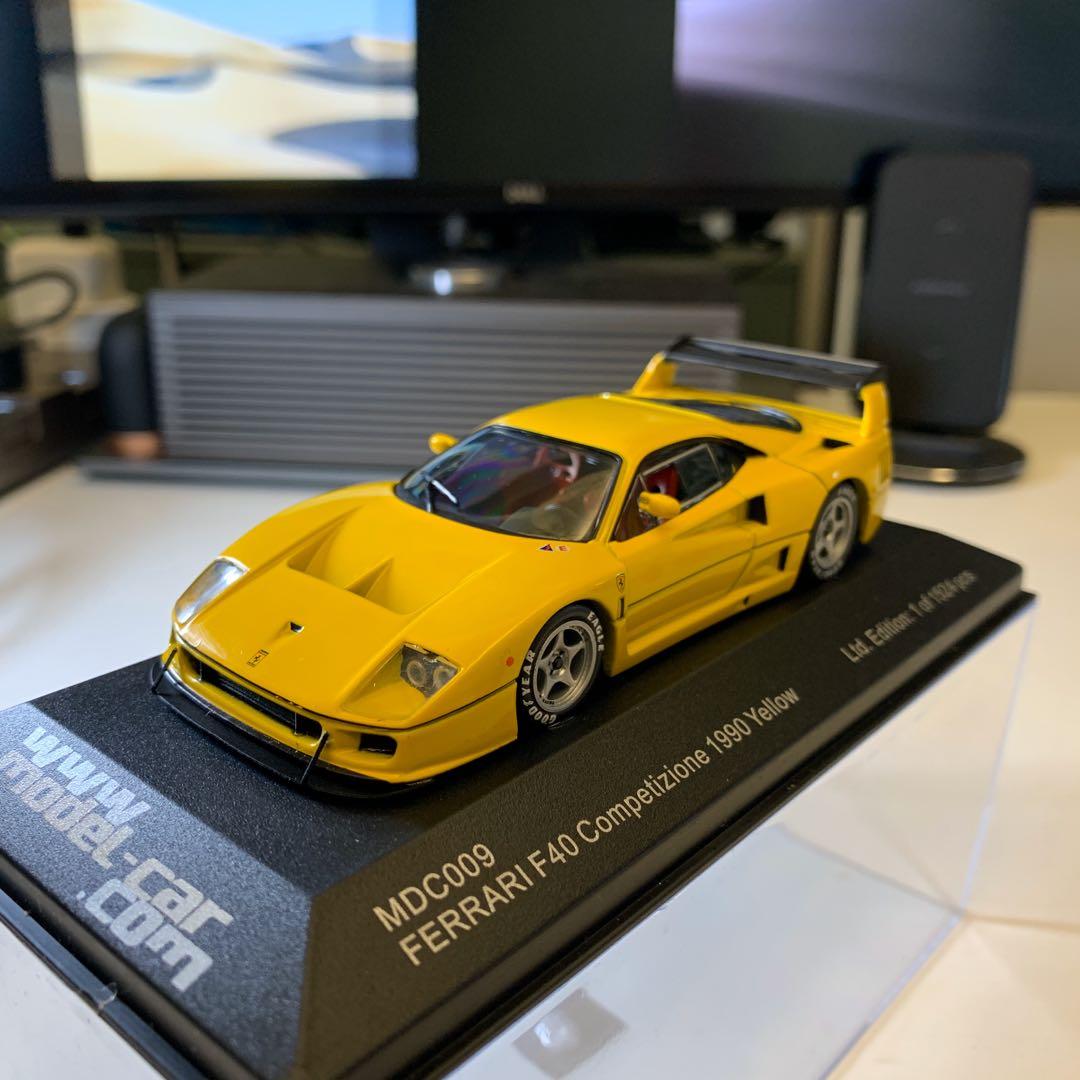 IXO Ferrari F40 Competizione 1990 Yellow 1/43, 興趣及遊戲, 玩具