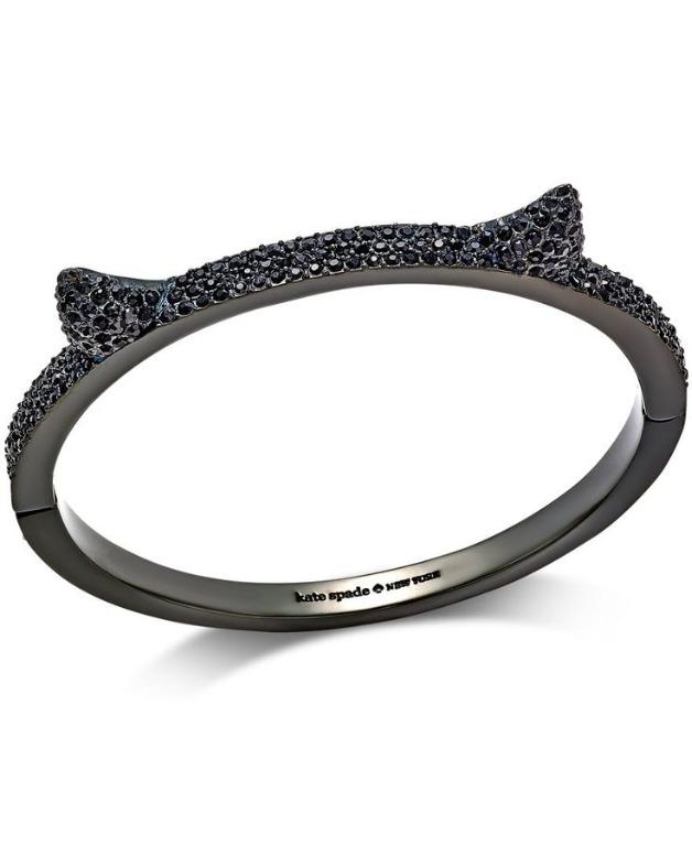 Kate Spade New York Jazz Things Up Pave Cat Ear Bangle Luxury Accessories on Carousell