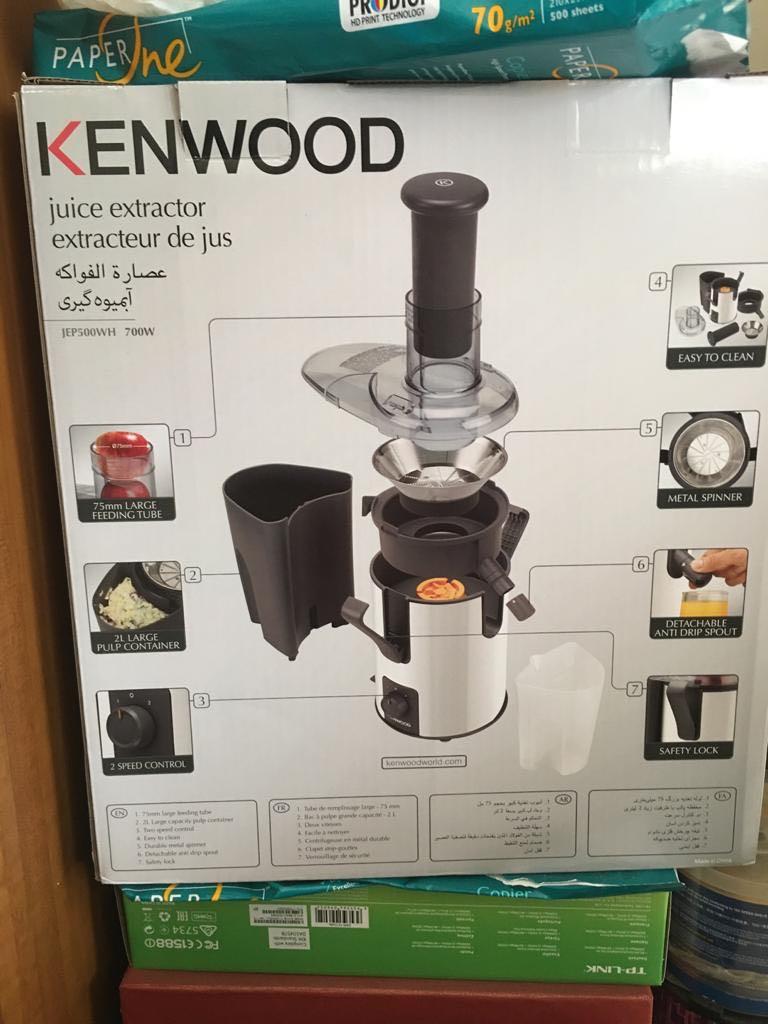 Kenwood juice extractor JEP500WH, TV & Home Appliances, Kitchen
