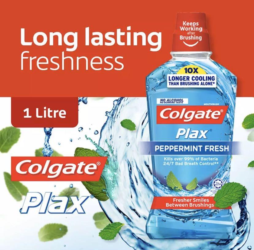 [Kills over 99 of bacteria] Colgate Plax Peppermint Mouthwash on Carousell
