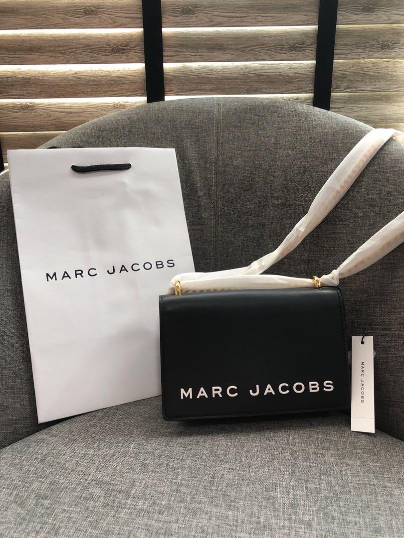 Marc jacobs Double Take Leather Logo Crossbody Bag