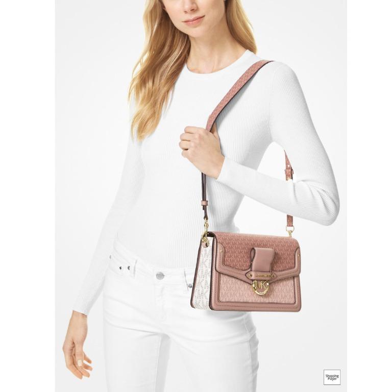 Michael Michael Kors Jessie Medium Pebbled Leather Shoulder Bag In