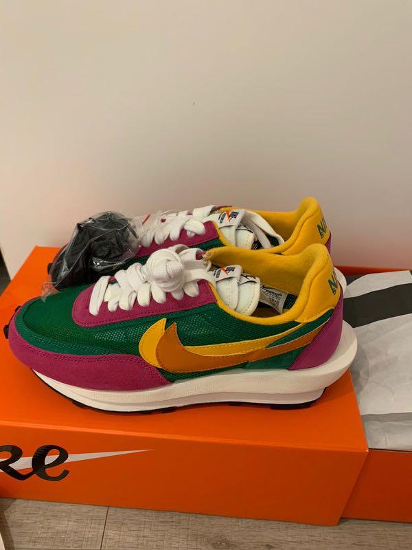 sacai pine green on feet