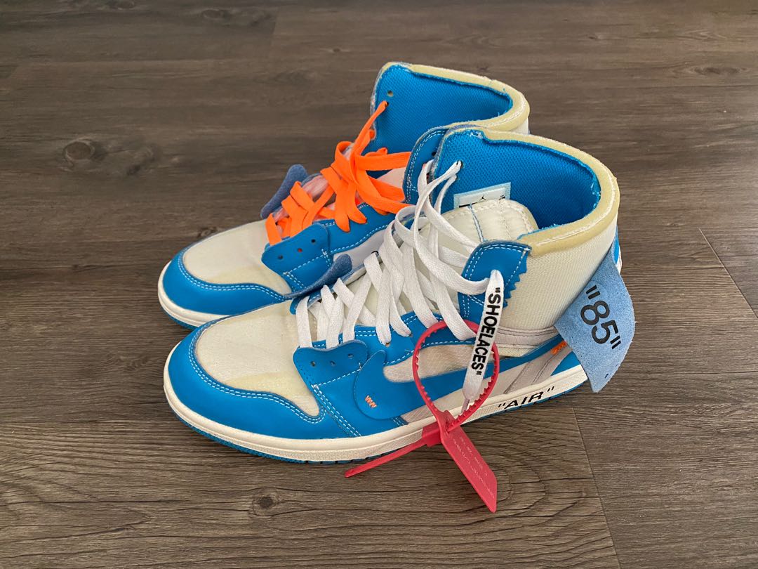 off white x air jordan 1 retro high unc