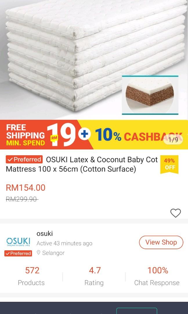 coconut cot mattress