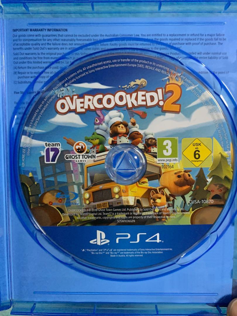 Overcooked 2 ps4 sale discount