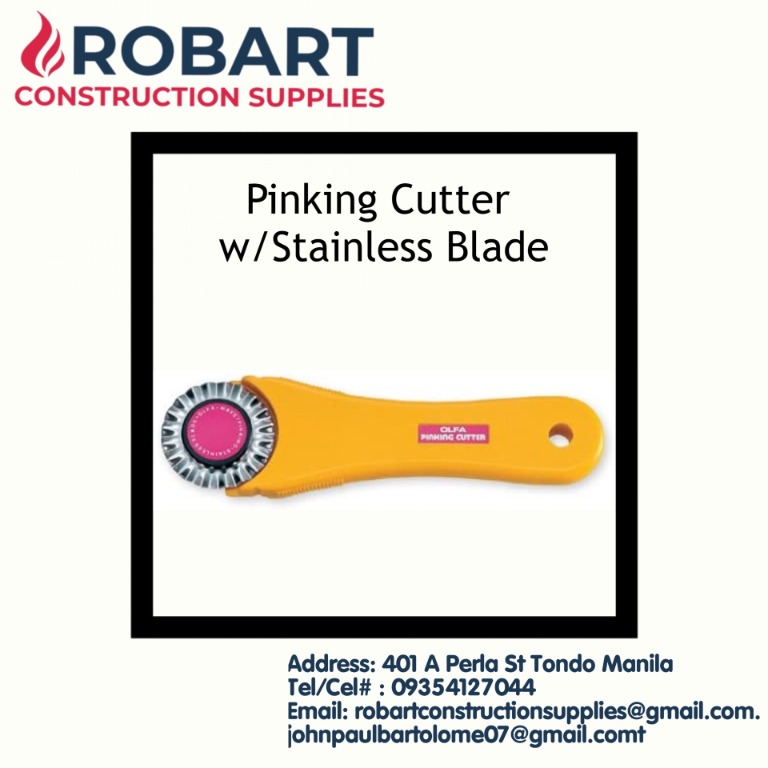 Pinking Cutter w/Stainless Blade, Furniture & Home Living, Home