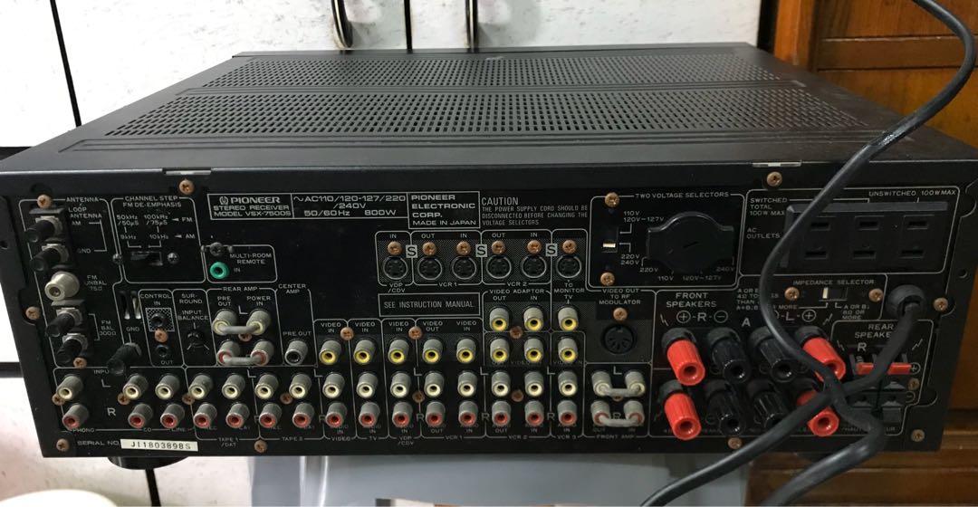 Pioneer VSX7500S 擴音器 hifi, 音響器材, Soundbar、揚聲器、藍牙喇叭、耳擴 Carousell