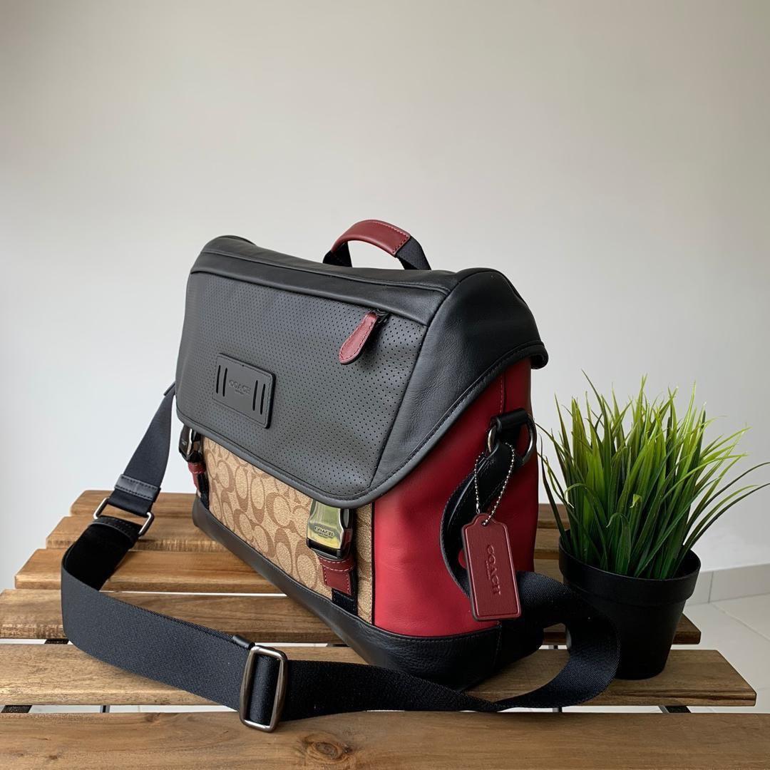 Ranger messenger in colorblock sale signature canvas