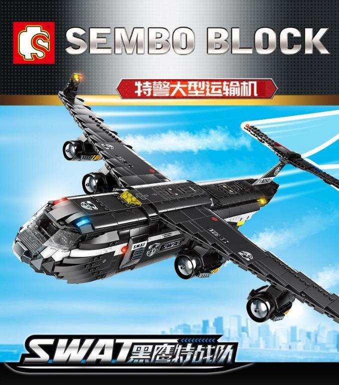 lego black plane