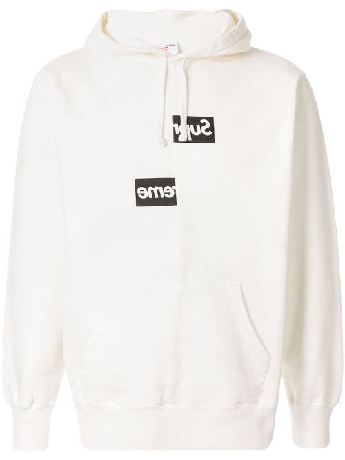 white supreme sweater