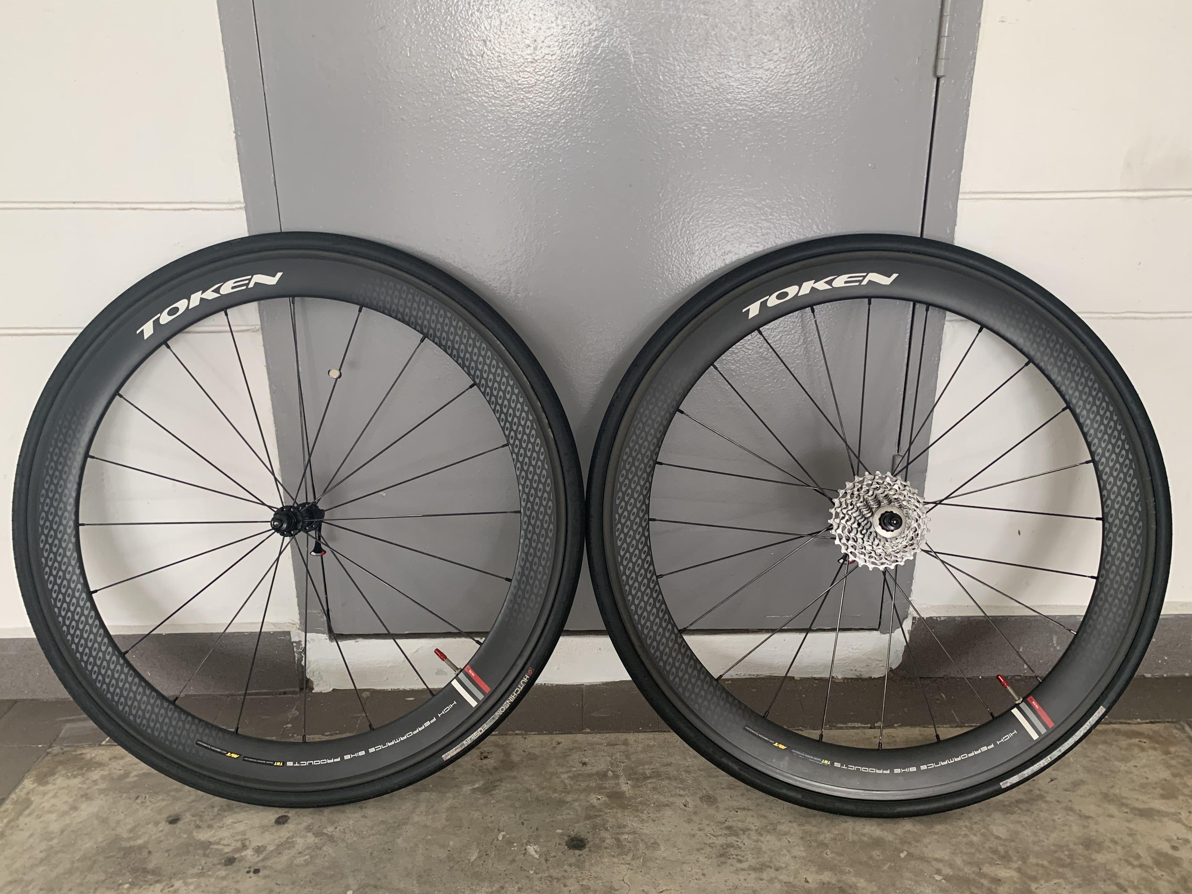 Token C55 Carbon Wheelset, Sports Equipment, Bicycles & Parts, on Carousell