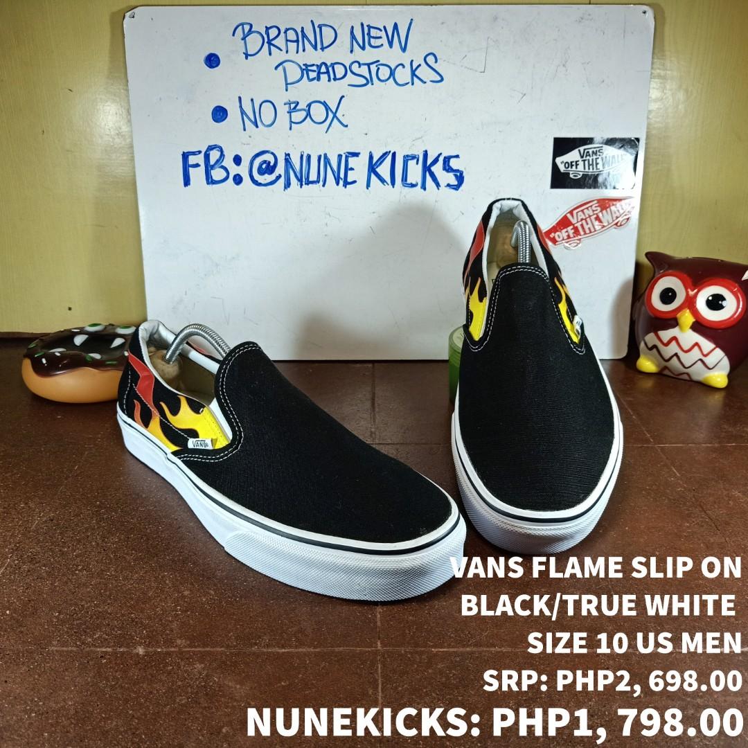 VANS FLAME SLIP ON Men s Fashion Footwear Sneakers on Carousell