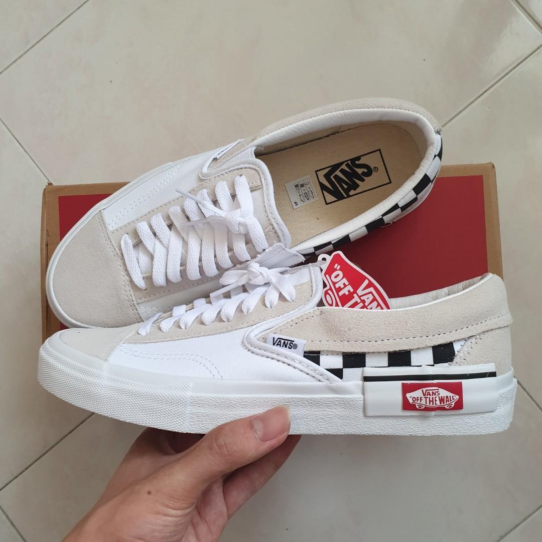 Checkerboard slip on cap vans sale