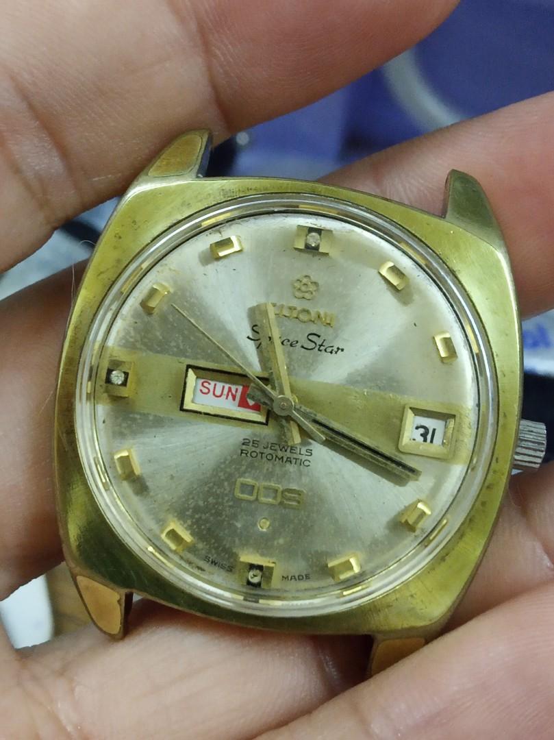 Vintage Titoni space star 009 automatic watch