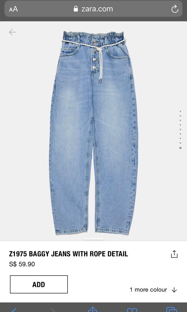 zara baggy jeans with pockets
