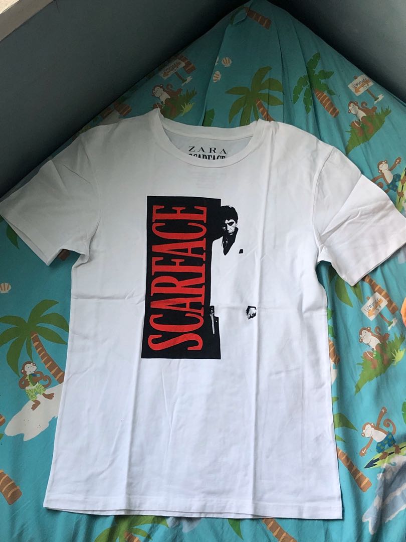 Zara Mens Scarface Men's Fashion, Tops & Sets, & on Carousell
