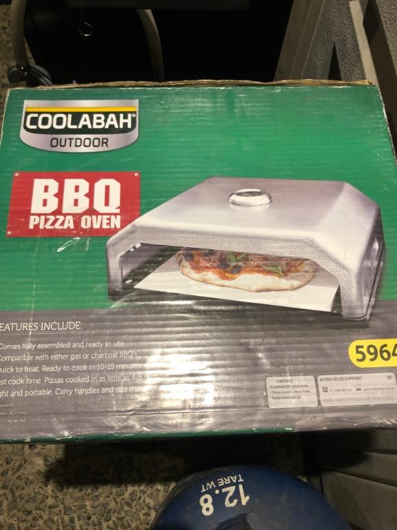 Bnew Imported Coolabah BBQ Pizza TOP Fire Box Stove Grill w Pizza Stone Firebox Oven, Furniture