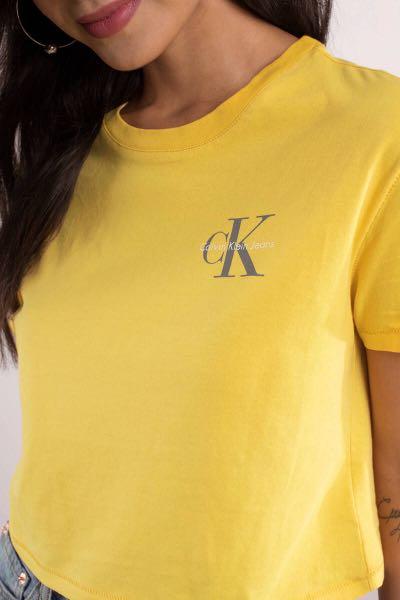 yellow calvin klein top
