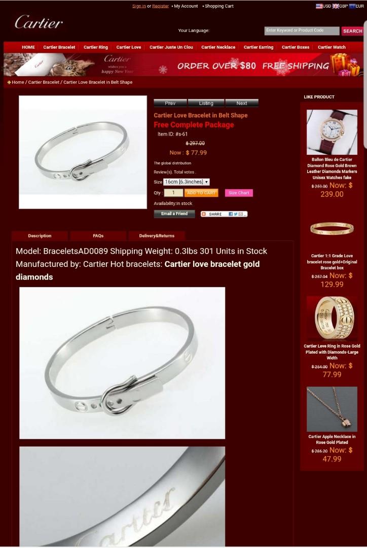 cartier bracelet belt