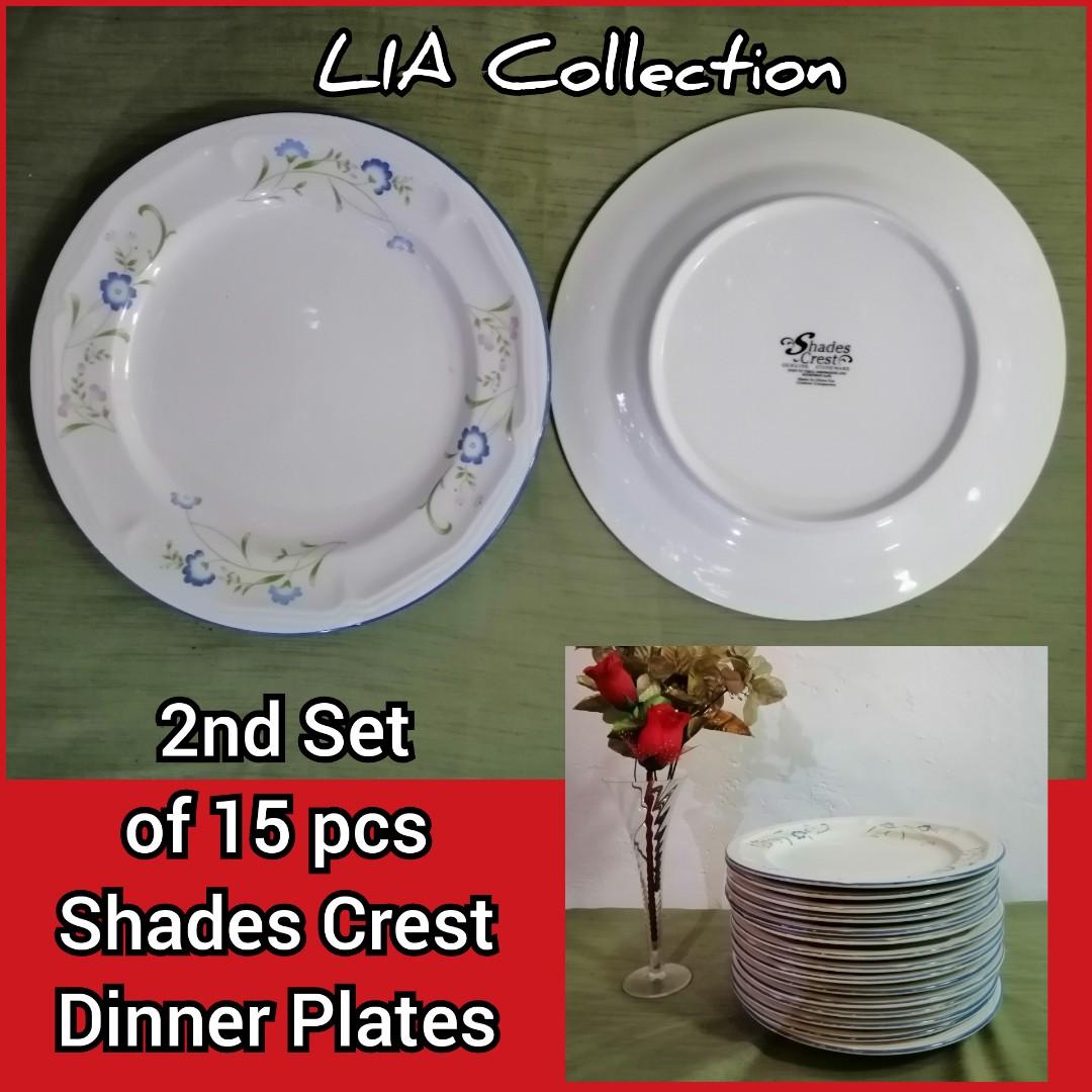 Dinnerware Shades Crest Genuine Stoneware by Citation Companies Dinner Plates 2nd set of 15