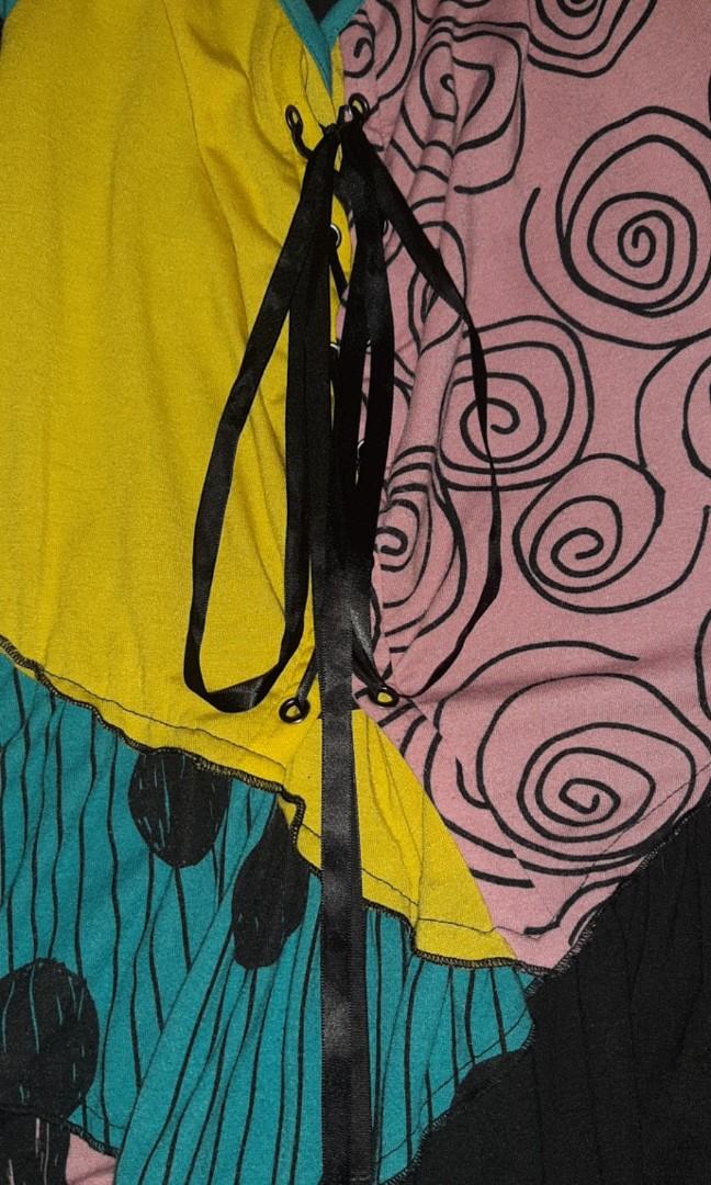 FREE SF Hot Topic Disney Nightmare Before Christmas Sally Dress/Cosplay