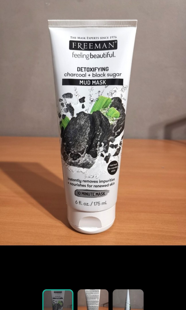 Freeman Detoxifying Charcoal Black Sugar Mud Mask Beauty Personal Care Face Face Care On Carousell