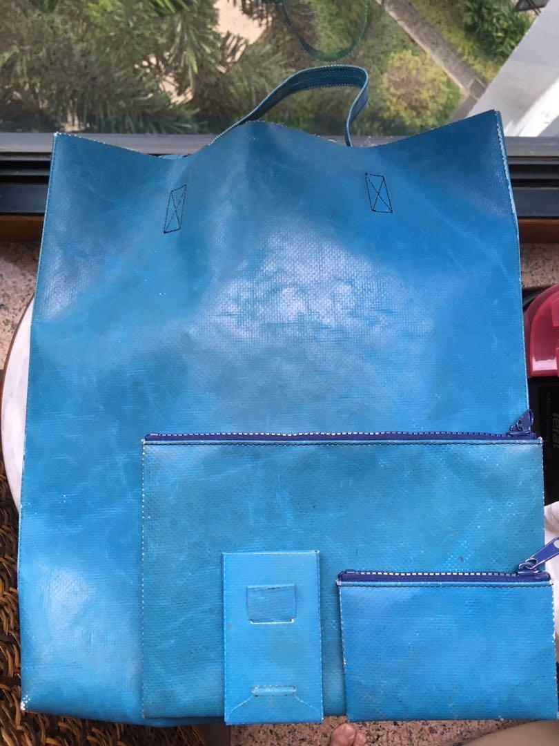 Freitag F701 Trio (Solid Sky blue) limited edition tote bag