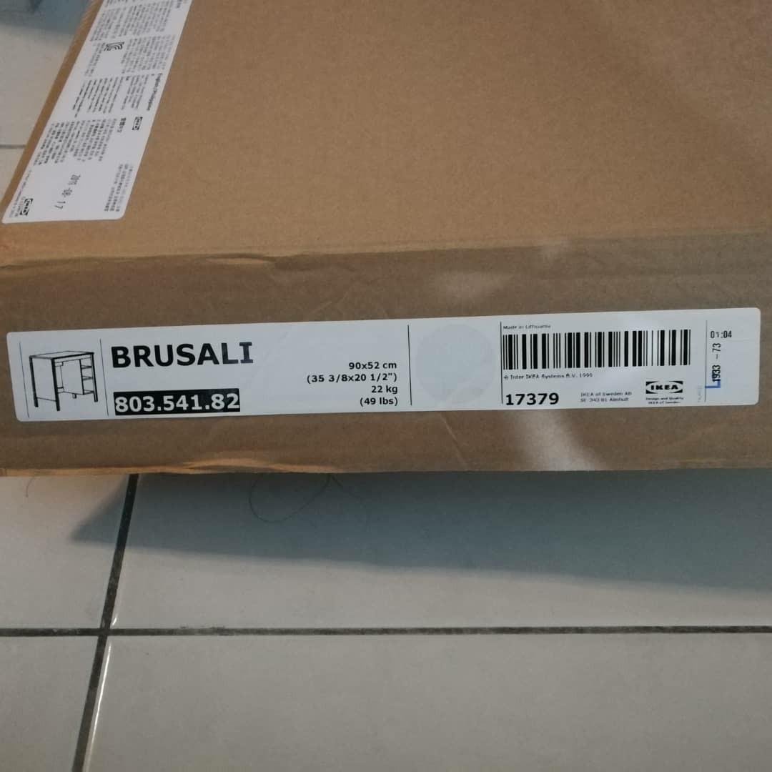 BRUSALI Desk, brown, 35 3/8x20 1/2 - IKEA