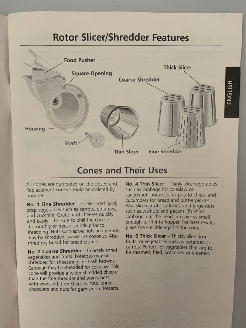 KitchenAid RVSA Slicer & Shredder Attachment