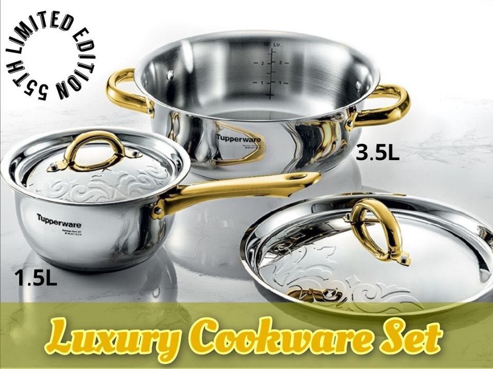 Luxury Cookware Set, Furniture & Home Living, Kitchenware & Tableware