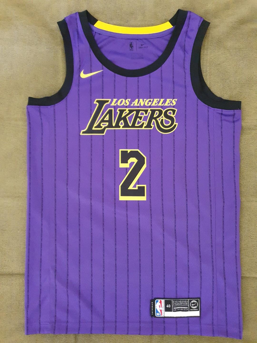 Nike NBA Los Angeles Lakers Lonzo Ball #2 Jersey Size Youth S (8).