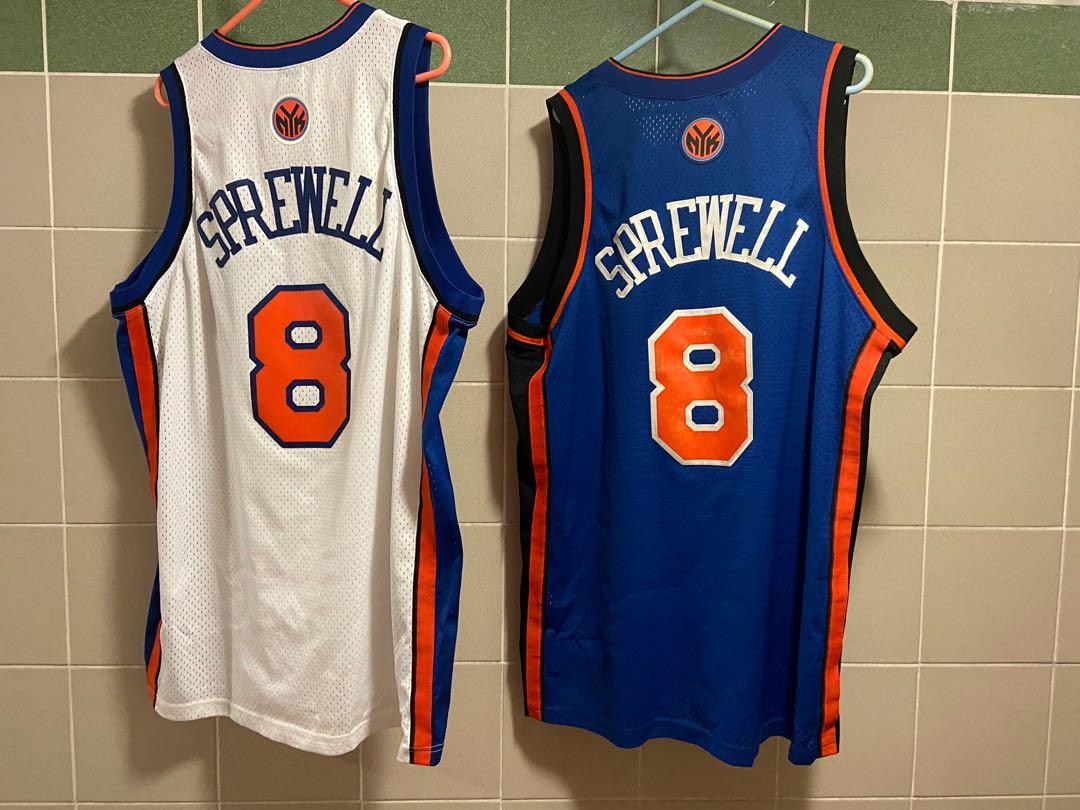 NEW YORK SPREWELL ユニフォーム 8 Vintage Champion Latrell Sprewell Jersey New York Knicks #8