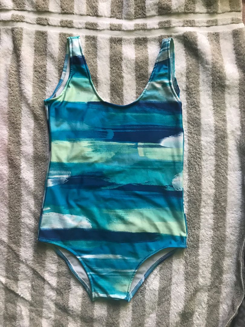 One piece swim suit Blue Pastel Color, Women's Fashion, Swimwear, Bikinis & Swimsuits on Carousell