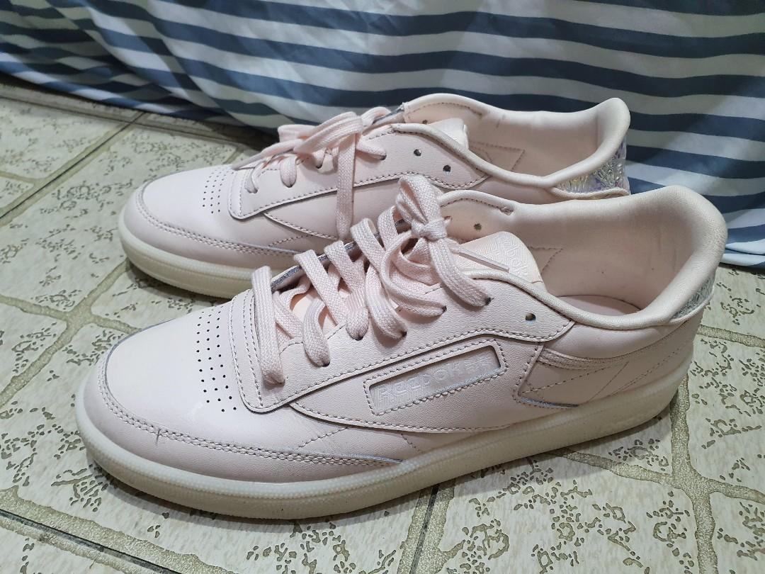 Reebok gray and pink sneakers online