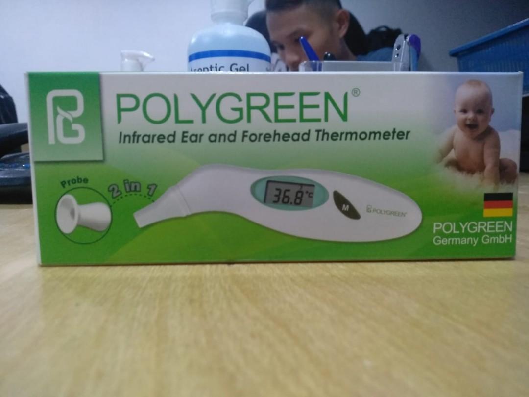 *SG READY STOCK* POLYGREEN INFRARED FOREHEAD THERMOMETER, Health