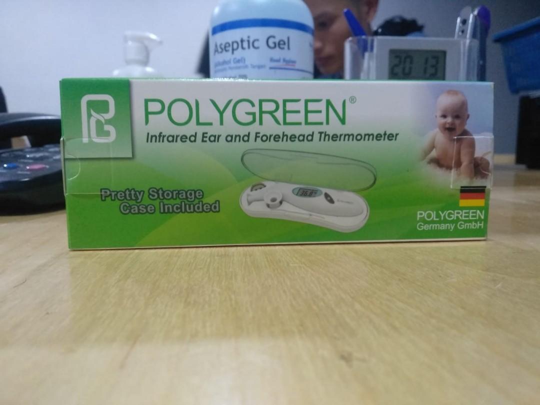*SG READY STOCK* POLYGREEN INFRARED FOREHEAD THERMOMETER, Health