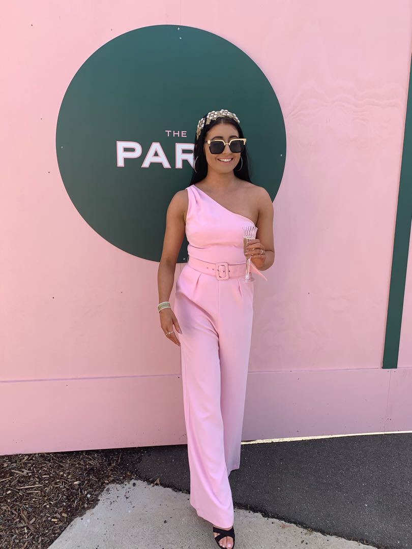 Sheike Baby Pink Jumpsuit, Women's 