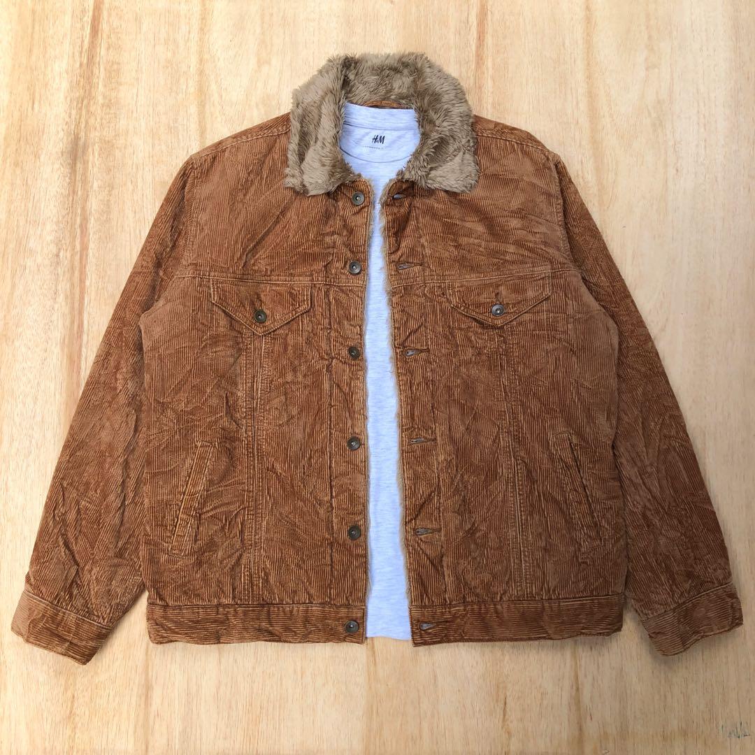 Uniqlo Sherpa Trucker Corduroy Jacket 