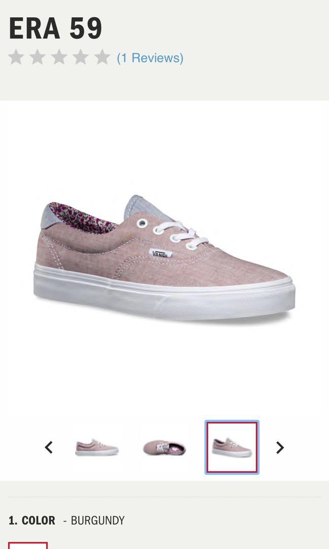 Vans floral chambray era 59 top