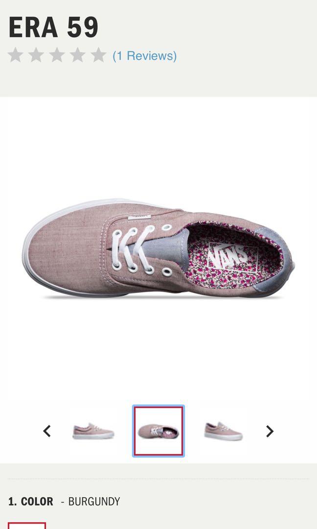 Vans floral chambray era 59 top