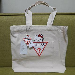 Guess  hello kitty 限量聯名托特包#2020新用戶