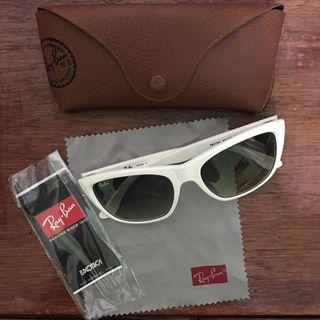 [Negotiable] Authentic Ray-Ban White Sunglasses