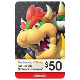 Nintendo eShop Credits US 10,20,35,45,50,70,99,100