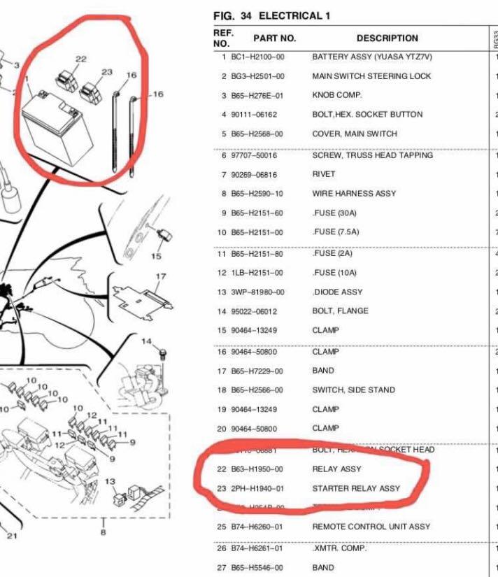Aerox Starter Relay, Motorcycles, Motorcycle Accessories on Carousell