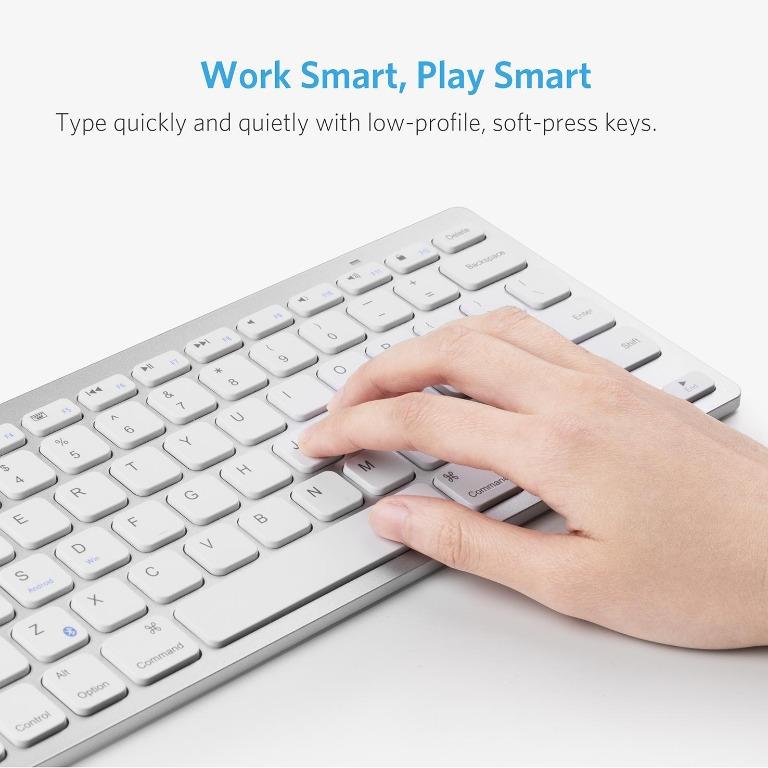 Anker Bluetooth UltraSlim Keyboard for iPad Air 2 / Air, iPad Pro, iPad Mini 4/3 / 2/1, iPad 4